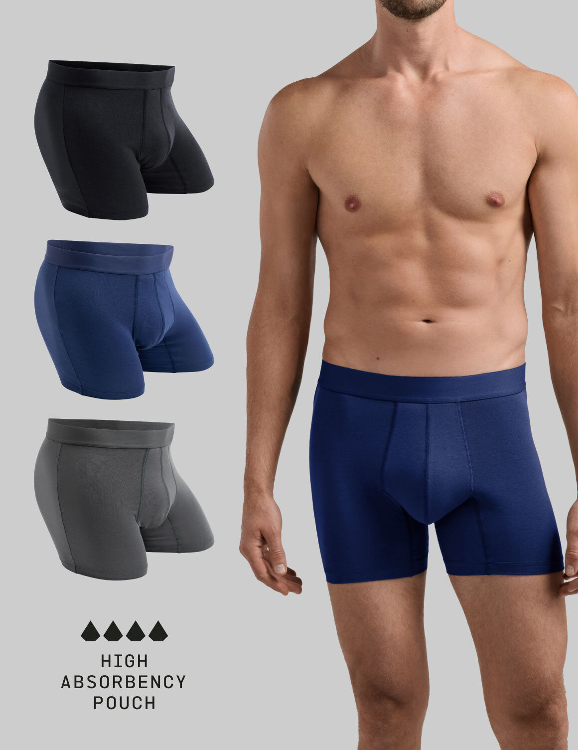 MNTD X Knix EverDry Cotton Boxer Brief 3-Pack