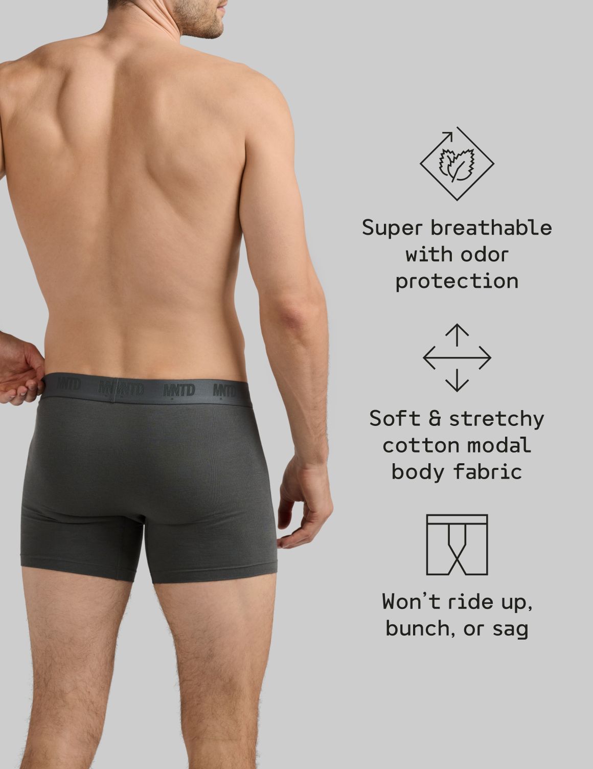 Best Damn Cotton Modal Boxer Brief 5"