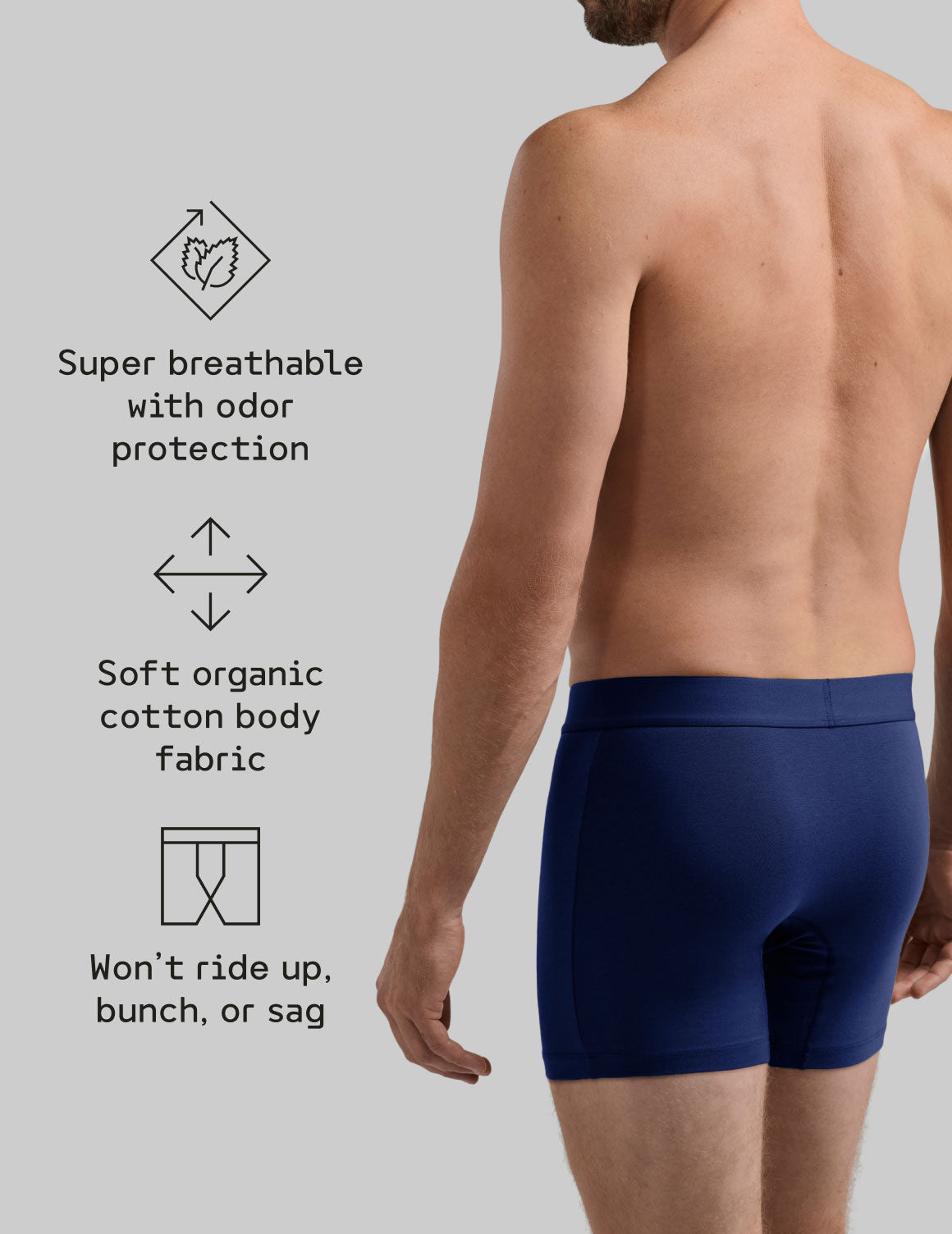 MNTD X Knix EverDry Cotton Boxer Brief 5"