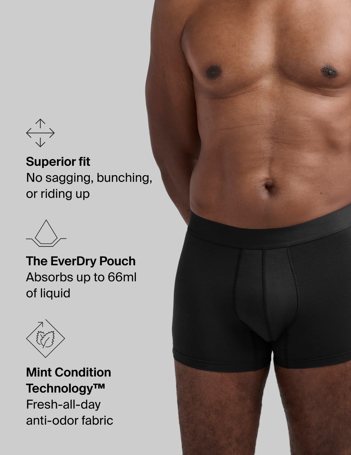 EverDry Cotton Boxer Trunk 3"