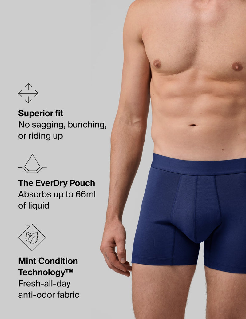 MNTD X Knix EverDry Cotton Boxer Brief 5"